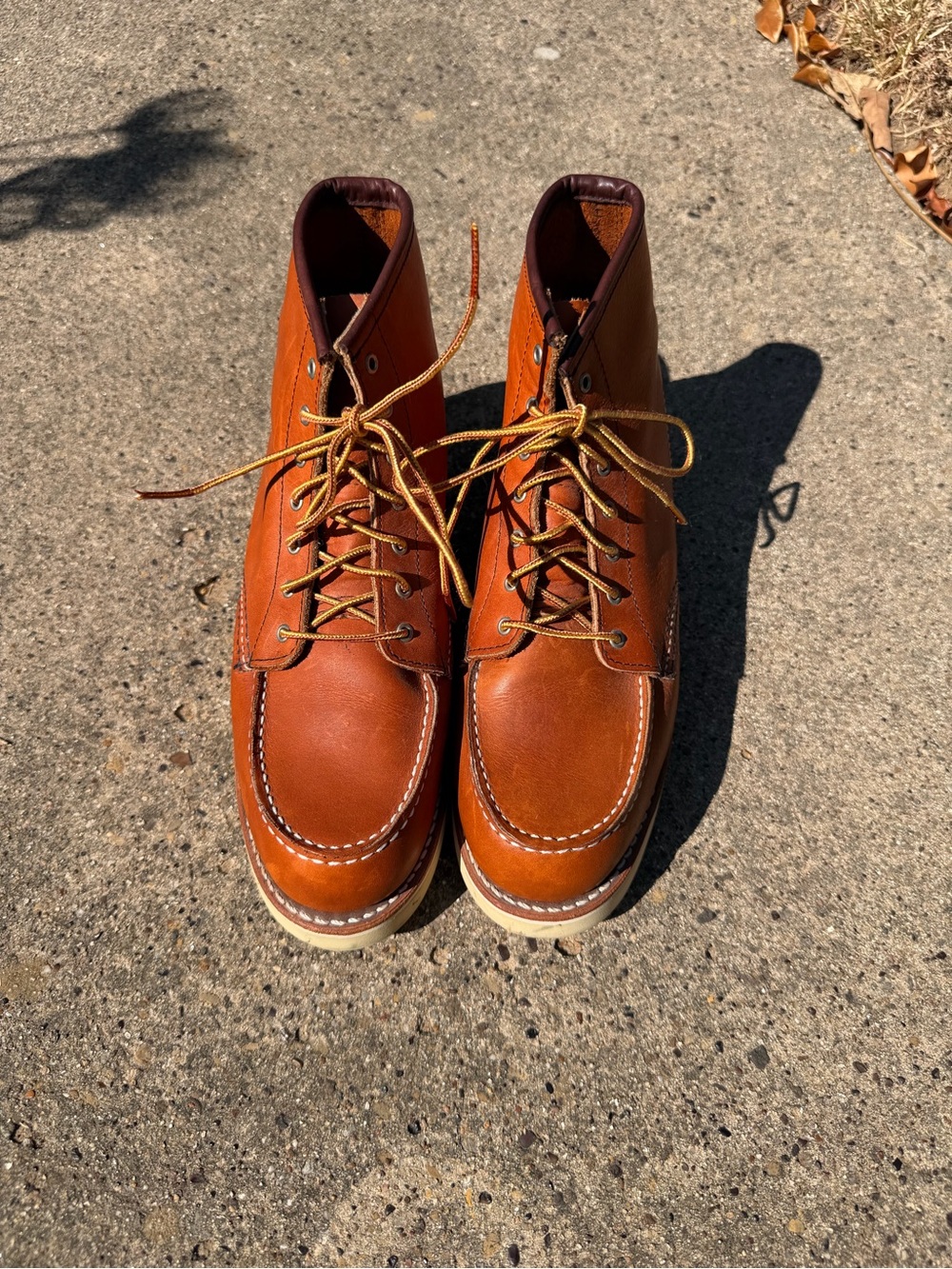 Red Wing Shoes Copper Roughout Moc Toe Boots